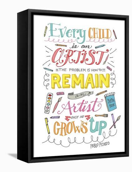 Every Child Is an Artist-Elizabeth Caldwell-Framed Stretched Canvas