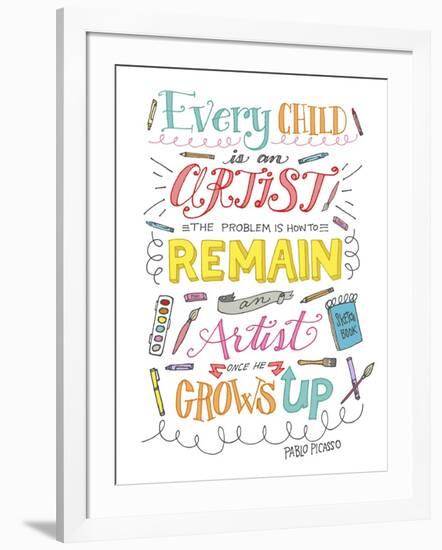 Every Child Is an Artist-Elizabeth Caldwell-Framed Giclee Print