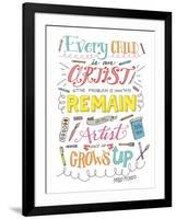 Every Child Is an Artist-Elizabeth Caldwell-Framed Giclee Print