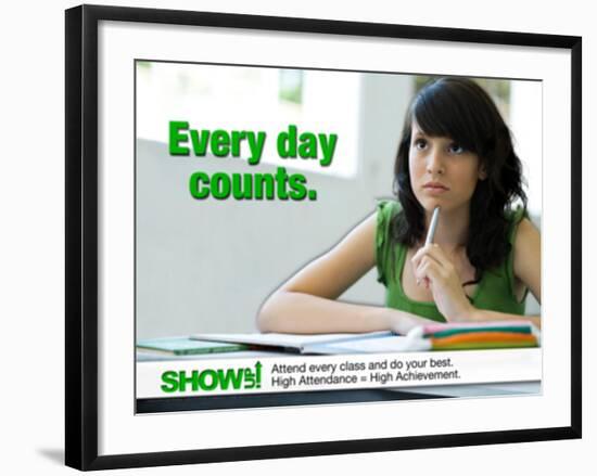 Every Day Counts-null-Framed Art Print