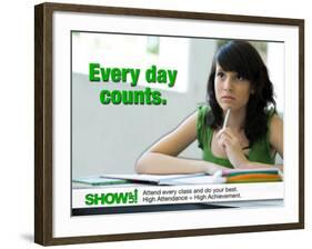 Every Day Counts-null-Framed Art Print