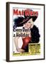 Every Day's a Holiday, Mae West, 1937-null-Framed Art Print