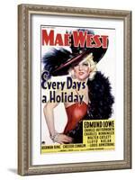 Every Day's a Holiday, Mae West, 1937-null-Framed Art Print