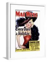 Every Day's a Holiday, Mae West, 1937-null-Framed Art Print