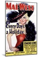 Every Day's a Holiday, Mae West, 1937-null-Mounted Art Print