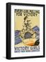 Every Girl Pulling for Victory-Edward Penfield-Framed Art Print