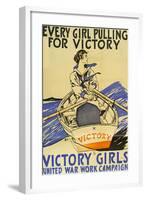 Every Girl Pulling for Victory-Edward Penfield-Framed Art Print