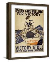 Every Girl Pulling for Victory-null-Framed Giclee Print