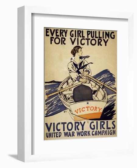 Every Girl Pulling for Victory-null-Framed Giclee Print