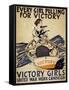 Every Girl Pulling for Victory-null-Framed Stretched Canvas