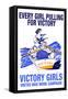 Every Girl Pulling for Victory-Edward Penfield-Framed Stretched Canvas