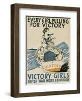 Every Girl Pulling for Victory-Edward Penfield-Framed Giclee Print