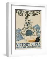 Every Girl Pulling for Victory-Edward Penfield-Framed Giclee Print