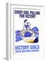 Every Girl Pulling for Victory-Edward Penfield-Framed Art Print