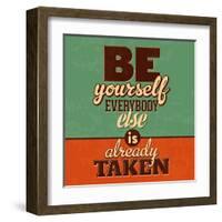 Everybody Else Is Already Taken-Lorand Okos-Framed Art Print