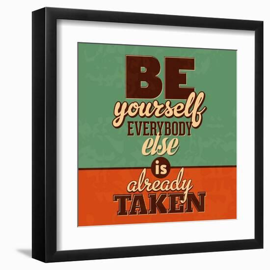 Everybody Else Is Already Taken-Lorand Okos-Framed Art Print