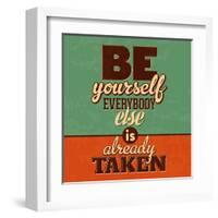 Everybody Else Is Already Taken-Lorand Okos-Framed Art Print