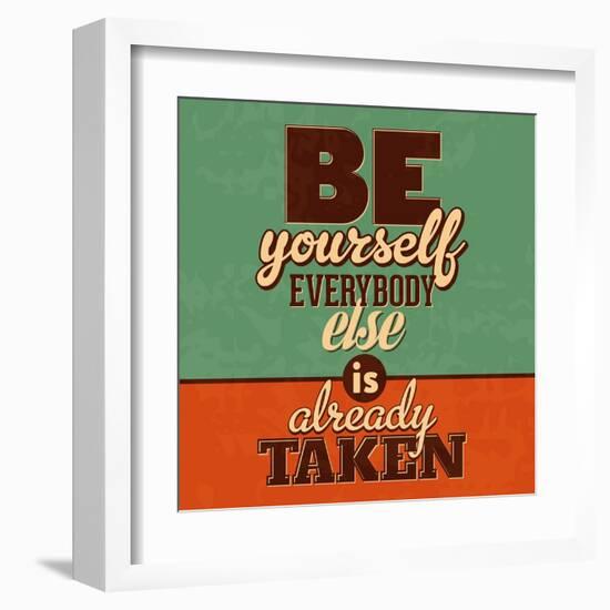 Everybody Else Is Already Taken-Lorand Okos-Framed Art Print