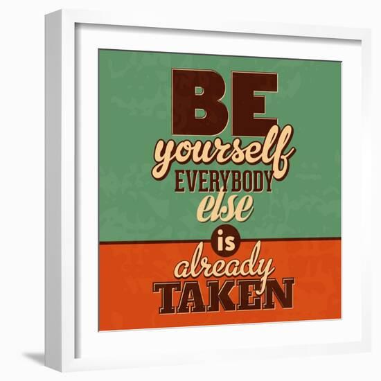 Everybody Else Is Already Taken-Lorand Okos-Framed Art Print