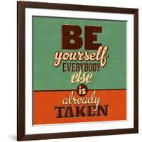 Everybody Else Is Already Taken-Lorand Okos-Framed Art Print