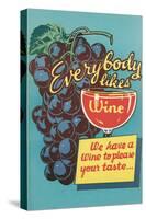 Everybody Likes Wine-null-Stretched Canvas