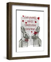 Everybunny-Fab Funky-Framed Art Print