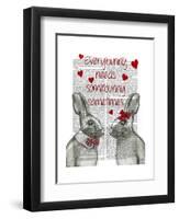 Everybunny-Fab Funky-Framed Art Print