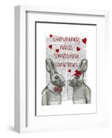 Everybunny-Fab Funky-Framed Art Print