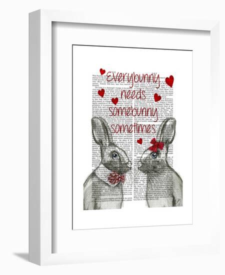 Everybunny-Fab Funky-Framed Art Print