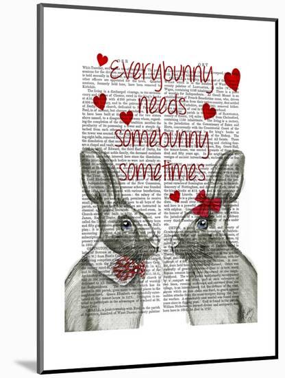 Everybunny-Fab Funky-Mounted Art Print