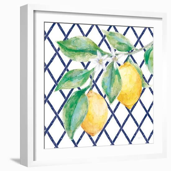 Everyday Chinoiserie Lemons II-Mary Urban-Framed Art Print