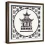 Everyday Chinoiserie VI BW-Mary Urban-Framed Art Print