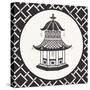 Everyday Chinoiserie VII BW-Mary Urban-Stretched Canvas