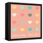 Everyday I Love You on Pink-Shelley Lake-Framed Stretched Canvas