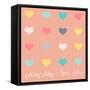 Everyday I Love You on Pink-Shelley Lake-Framed Stretched Canvas