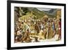 Everyday Life in an Inca Community-Mike White-Framed Giclee Print