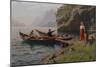 Everyday Life in the Fjords-Hans Andreas Dahl-Mounted Giclee Print