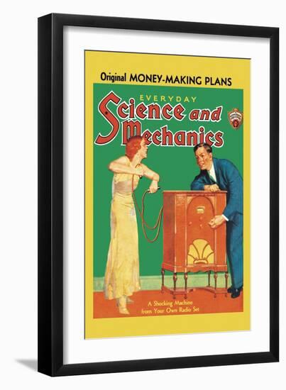 Everyday Science and Mechanics: A Shocking Machine from Your Own Radio Set-null-Framed Art Print