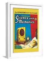 Everyday Science and Mechanics: The Hypnotone Puts You to Sleep-null-Framed Art Print