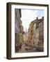 Everyday Street Scene-Eduard Gaertner-Framed Giclee Print