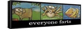 Everyone Farts Poster-Tim Nyberg-Framed Stretched Canvas