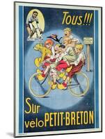 Everyone on the Petit-Breton Bike', Advertisement for a Bicycle-Michel Liebeaux-Mounted Giclee Print