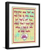 Everyone Says That You Only Fall in Love Once-Cathy Cute-Framed Giclee Print