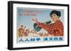 Everyone Together to Kill the 4 Evils, Original Chinese Cultural Revolution-null-Framed Giclee Print