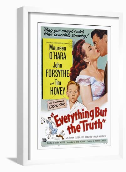 Everything But the Truth-null-Framed Art Print