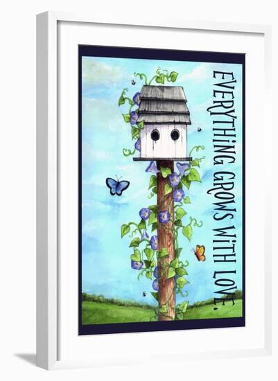 Everything grows with love-Melinda Hipsher-Framed Giclee Print