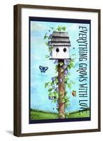 Everything grows with love-Melinda Hipsher-Framed Giclee Print