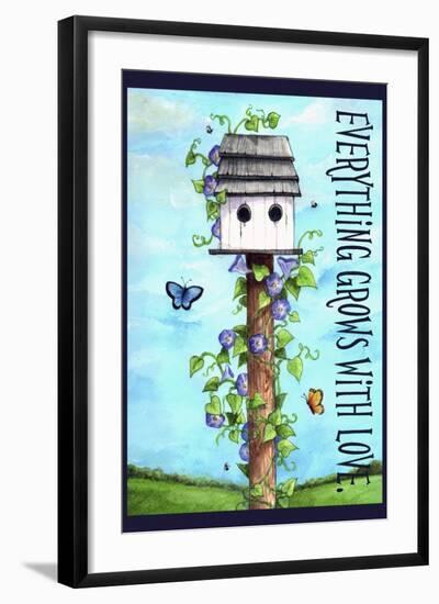 Everything grows with love-Melinda Hipsher-Framed Giclee Print