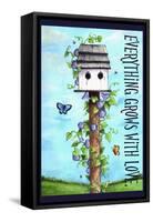 Everything grows with love-Melinda Hipsher-Framed Stretched Canvas
