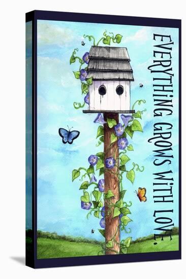 Everything grows with love-Melinda Hipsher-Stretched Canvas